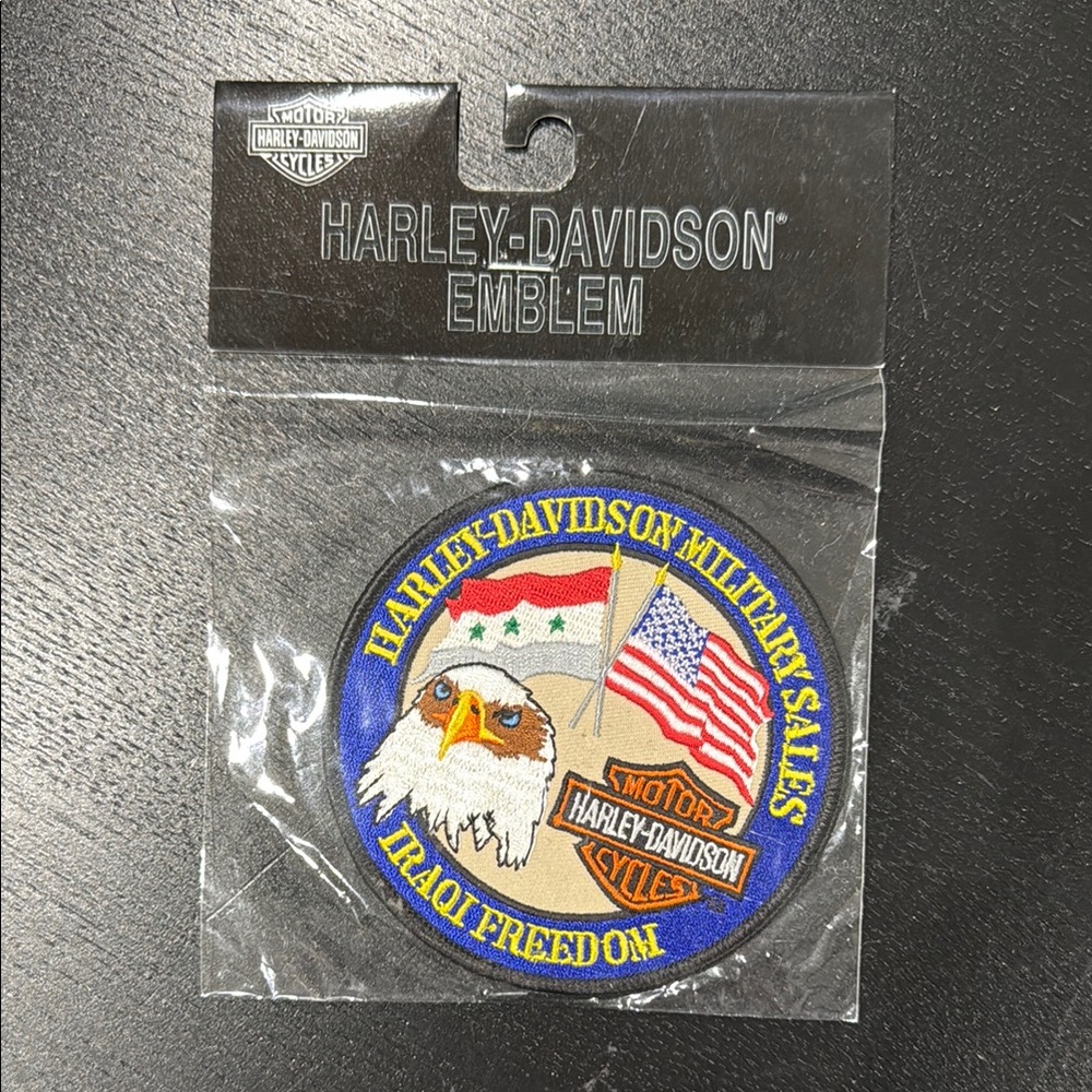 Harley-Davidson Vintage Patch Iraqi Freedom Military Sales